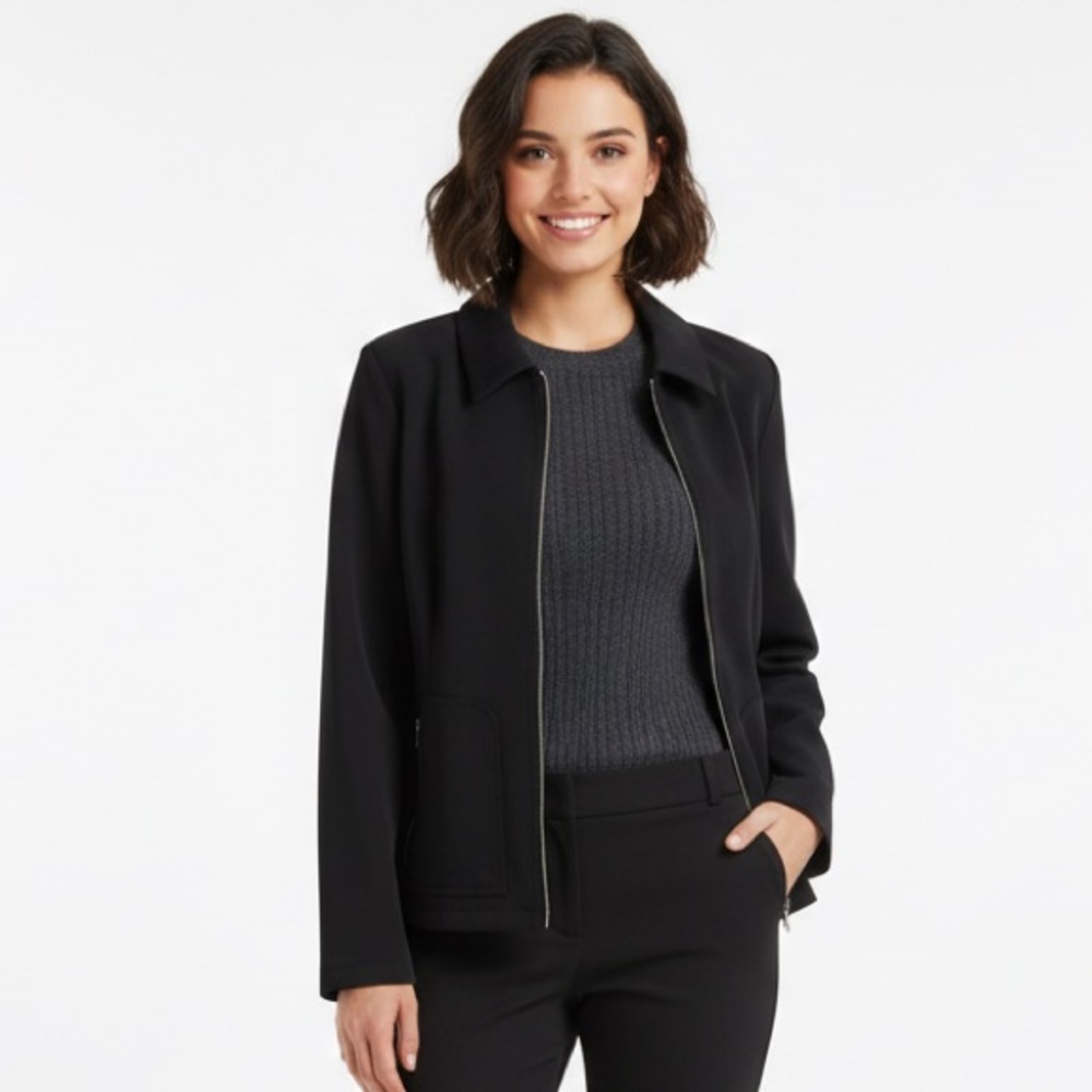 Reitmans black zippered blazer